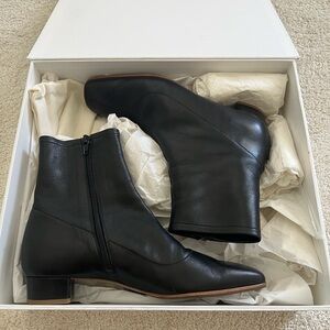 By Far Black Leather Este Boots 39